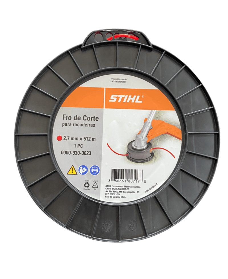 Rolo de Fio redondo VERMELHO 2,7x512 MT - STIHL - Imagem 2